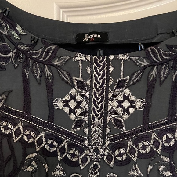 Blue/gray Pakistani Salwar khameez size XS. Authentic from Jazmin brand - Picture 5 of 7